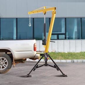 VEVOR Hydraulic Pickup Truck, 1000 lbs, 360° Swivel, Hitch Mounted Crane with Three Boom Capacities