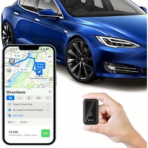 2024 New Model GPS Tracker for Vehicles, GPS Strong Magnetic Car Anti-Lost Tracker, No Subscription,GPS Tracker Locator Real Time, Anti-Theft Mini GPS Tracking Device with Free App