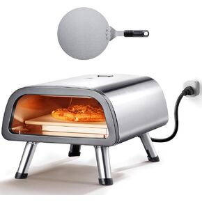 VEVOR Commercial Pizza Oven Countertop, 14" Double Deck Layer, 110V 1950W Stainless Steel Electric Pizza Oven with Stone and Shelf, Multipurpose Indoor Pizza Maker for Restaurant Home Pretzels Baked