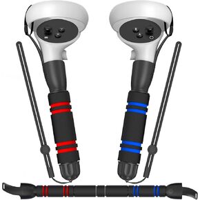 YOGES VR Game Handle Accessories Compatible with Oculus Quest 2 Controllers, Dual Handles Extension Grips Compatible with Meta Quest 2 Accessories for Beat Saber Supernatural Gorilla Tag Games