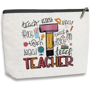Teacher Gifts Teacher Appreciation Gifts Thank You Gifts for Teachers Women Best Teacher Gifts Christmas Birthday Graduation Gifts Travel Toiletry Makeup Organizer Zipper Pouch in Kuwait