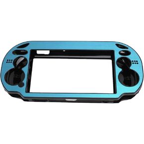 Hard Case Cover for PS Vita 1000, Aluminum Alloy Protective Case Hard for PSV 1000 Game Console (Light Blue)