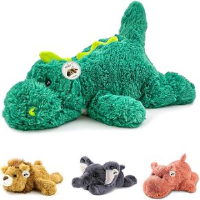 16" | 2 Pounds Green Dinosaur Weighted Stuffed Animals,Sensory Comfort Plush Throw Pillow Toy,Kawaii Plushies Hugging Toy Gifts for Kids & Adults (Dinosaur, 16 inch 2 Pounds)