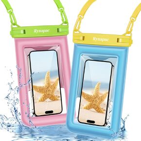 Waterproof Phone Pouch Floating - 8.5in Waterproof Phone Case for Beach Travel Must Haves, IPX8 Underwater Cell Phone Holder with Lanyard for iPhone 16 15 14 13 Pro Max, Galaxy S24/23/22/21 Series