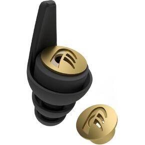 Dynamic ear filter Ear Plugs for Noise Reduction - 5Pack, Patented Filter Technology, 15 dB/20 dB/25 dB/Peak Impulse Earplugs, for Any Situation, Reusable Hearing Protection, 4 Earplug Sizes Included