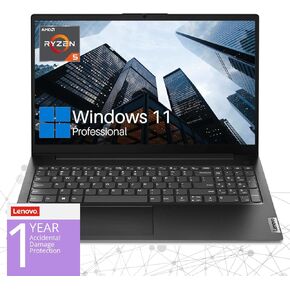 Lenovo V15 Gen 4 Business Laptop, 15.6" FHD Screen, AMD Ryzen 5 5500U, 24GB RAM, 1TB SSD, Webcam, HDMI, Wi-Fi, Windows 11 Pro, Black