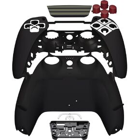 eXtremeRate Full Set Shell with Action Buttons Touchpad Cover, SFC SNES Classic EU Replacement Decorative Trim Shell Front Back Plates Compatible with p s 5 Controller BDM-010 020 030 040 050