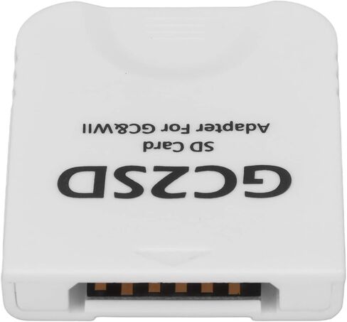 محول تخزين ممتاز ASHATA GC2SD لجهاز Wii، محول محول عصا الذاكرة الرئيسية لجهاز Wii لوحدة تحكم ألعاب GC، محول ذاكرة وحدة تحكم الألعاب المحمولة للتوصيل والتشغيل (أبيض) in Kuwait