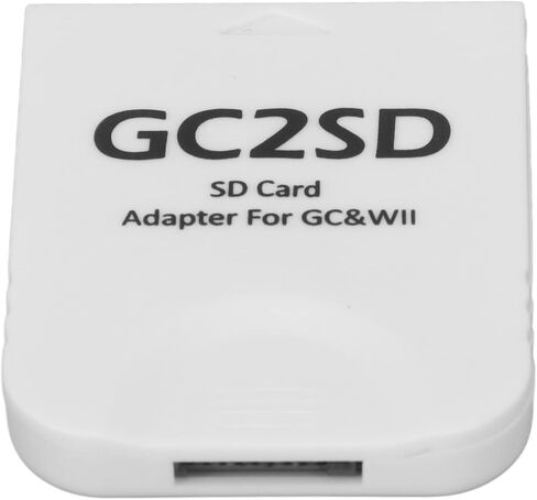 محول تخزين ممتاز ASHATA GC2SD لجهاز Wii، محول محول عصا الذاكرة الرئيسية لجهاز Wii لوحدة تحكم ألعاب GC، محول ذاكرة وحدة تحكم الألعاب المحمولة للتوصيل والتشغيل (أبيض) in Kuwait