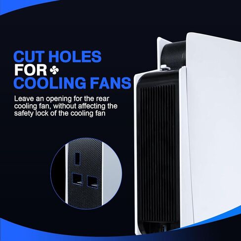 غطاء غبار لجهاز PS5، ملحقات PS5، فلتر غبار لوحدة تحكم PlayStation 5، مضاد لشعر الحيوانات الأليفة، متوافق مع القرص/الإصدار الرقمي in Saudi Arabia