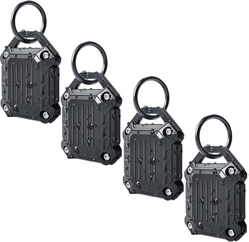Dovick- Waterproof Airtag Keychain Holder Case 4 Pack,Screw Full Cover Compatible with Apple Air Tag Tracker Key Ring in Kuwait