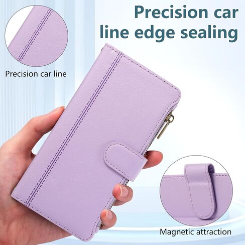 Asuwish Phone Case for Samsung Galaxy A14/M14 5G Zipper Wallet Cell Cover with Tempered Glass Screen Protector Crossbody Strap Lanyard Card Holder Leather A 14 4G 14A 14M G5 Women Men Girls Rose Gold in Saudi Arabia
