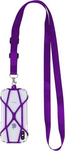 Gear Beast Universal Crossbody Cell Phone Lanyard Compatible with iPhone, Galaxy & Most Smartphones, Phone Case Holder & Cross Body Strap Black in Saudi Arabia