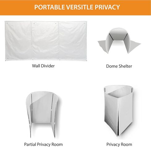 WallUp The Instant Outdoor Privacy Product, Versatile Privacy Tent, Works as a Privacy Screen, Wall Divider, Shelter, and Enclosure, Weather-Resistant, Durable, UV-Treated Cloth, 6' x 12', Camo in Kuwait