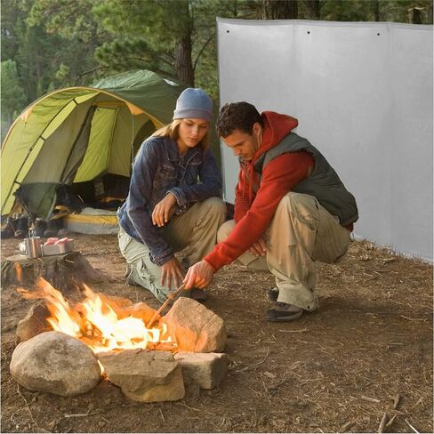 WallUp The Instant Outdoor Privacy Product, Versatile Privacy Tent, Works as a Privacy Screen, Wall Divider, Shelter, and Enclosure, Weather-Resistant, Durable, UV-Treated Cloth, 6' x 12', Camo in Kuwait