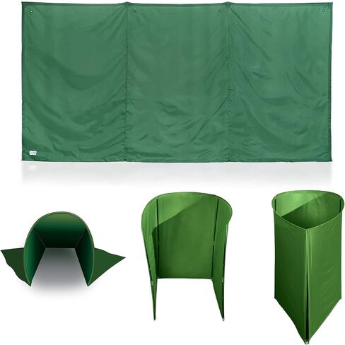 WallUp The Instant Outdoor Privacy Product, Versatile Privacy Tent, Works as a Privacy Screen, Wall Divider, Shelter, and Enclosure, Weather-Resistant, Durable, UV-Treated Cloth, 6' x 12', Camo in Kuwait