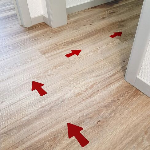 12 Arrows - Red - Signage and Orientation Stickers - Indoor and Outdoor - Directions, Arrow Path, Directions in Kuwait