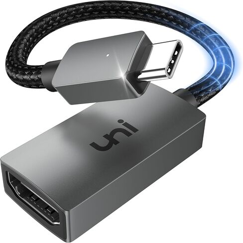 uni USB C to HDMI Adapter 4K, High Speed HDMI to USB-C Adapter, Type C (Thunderbolt 3/4) HDMI Converter Compatible with MacBook Pro/Air, Chromebook, XPS, Surface, iPhone 15 Pro/Max, Galaxy S23 in Saudi Arabia