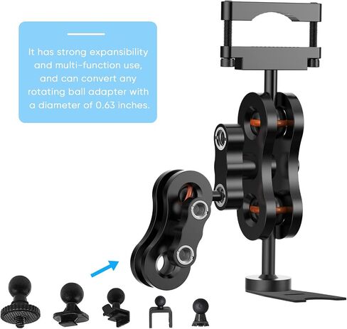 SDSACZMU Radar Detector Mount,Aluminum Rearview Mirror Rod Radar Bracket | For Escort Max360c,Max 3, X IXc,Redline EX Beltronics Cobra DualPro GT 360 Radar Detector,with EZ Magnet Connection Base in Kuwait