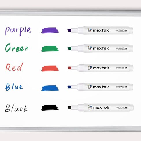maxtek Black Dry Erase Markers, 16 Count Chisel Tip Markers Dry Erase, Low Odor White Board Markers, Perfect for School, Offices, Home in Saudi Arabia