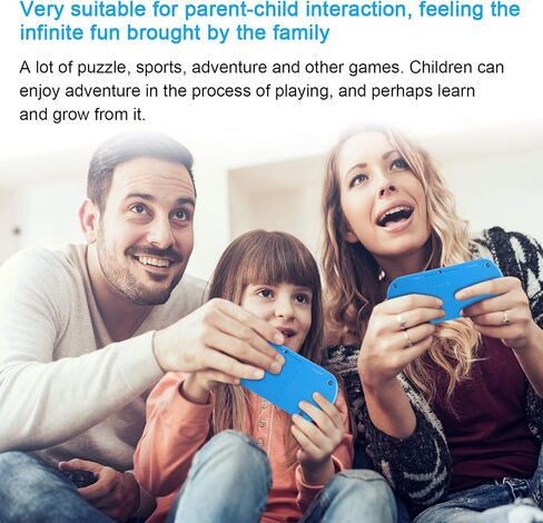 Handheld Game Player for Kids Adults- FAMILY POCKET RS16 Portable Classic Game Controller Built-in 260 Game 2.5 inch LCD Retro Arcade Video Game System Children's Birthday Gift (Blue) in Saudi Arabia