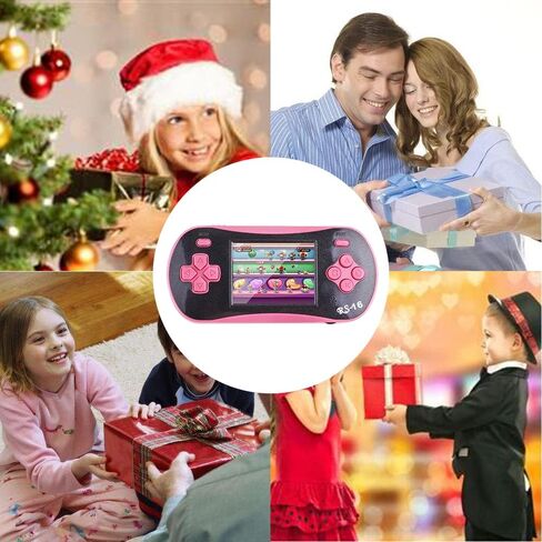 Handheld Game Player for Kids Adults- FAMILY POCKET RS16 Portable Classic Game Controller Built-in 260 Game 2.5 inch LCD Retro Arcade Video Game System Children's Birthday Gift (Blue) in Saudi Arabia