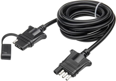 4 Pin Flat Trailer Extension Cable 48" 4FT, 18AWG 4 Way Trailer Wiring Conenctor Harness Vehicle-Side Trailer-Side 4 Prong Trailer Light Plug Trailer Hitch Wire Heavy Duty Copper Jacket Cable in Saudi Arabia