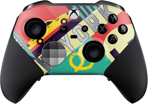 New York Customised Wireless Controller for Elite by BCB. Original Elite Series 2 Controller Compatible with Xbox One / Series X & S. Customized with Water Transfer Printing (Not a Skin) in Saudi Arabia