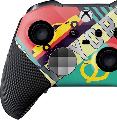 New York Customised Wireless Controller for Elite by BCB. Original Elite Series 2 Controller Compatible with Xbox One / Series X & S. Customized with Water Transfer Printing (Not a Skin) in Saudi Arabia