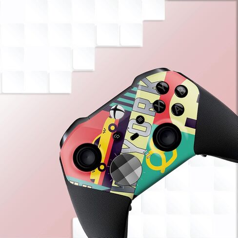 New York Customised Wireless Controller for Elite by BCB. Original Elite Series 2 Controller Compatible with Xbox One / Series X & S. Customized with Water Transfer Printing (Not a Skin) in Saudi Arabia