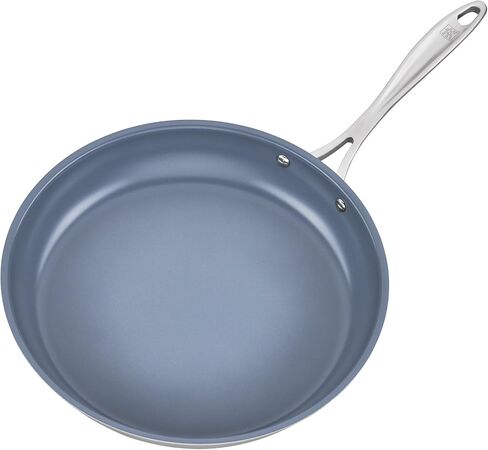 ZWILLING Spirit Non-Stick Fry Pan, 12-Inch Ceramic Fry Pan, Stainless Steel in Saudi Arabia