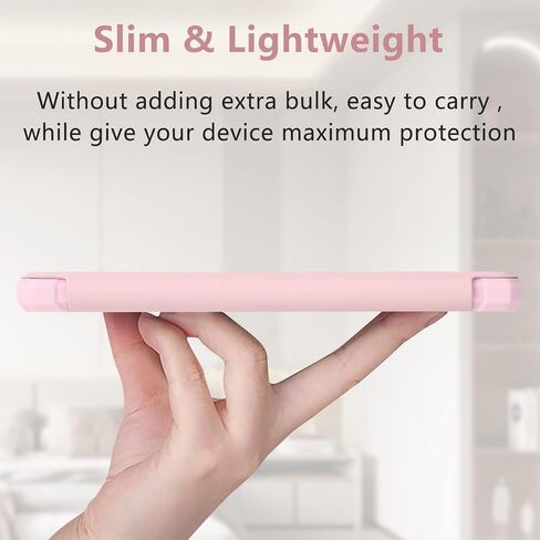 COO Case for Kindle Paperwhite 12th Gen, Slim Lightweight Cover, Pink | Compatible with 7" All-New Kindle Paperwhite 2024 & Colorsoft Signature Edition, TPU Leather Shell with Auto Sleep/Wake in Kuwait