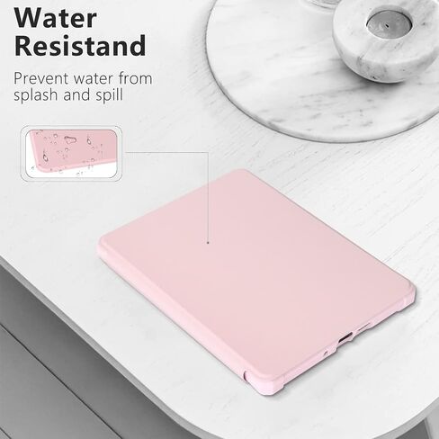 COO Case for Kindle Paperwhite 12th Gen, Slim Lightweight Cover, Pink | Compatible with 7" All-New Kindle Paperwhite 2024 & Colorsoft Signature Edition, TPU Leather Shell with Auto Sleep/Wake in Kuwait
