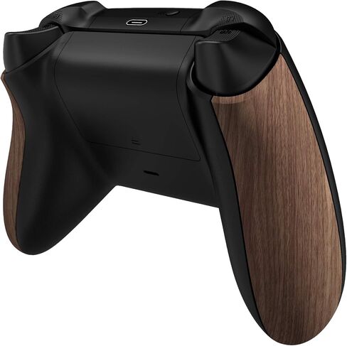 eXtremeRate Controller Grip for Xbox Series X & S, Wood Grain Soft Touch Comfortable Side Rails, Replacement Back Panels Accessories Rear Shell for Xbox Core Wireless Controller [Controller Excluded] in Saudi Arabia