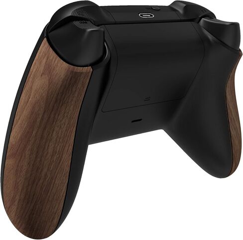 eXtremeRate Controller Grip for Xbox Series X & S, Wood Grain Soft Touch Comfortable Side Rails, Replacement Back Panels Accessories Rear Shell for Xbox Core Wireless Controller [Controller Excluded] in Saudi Arabia