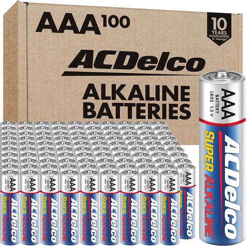 ACDelco 48-Count AAA Batteries, Maximum Power Super Alkaline Battery, 10-Year Shelf Life in Kuwait