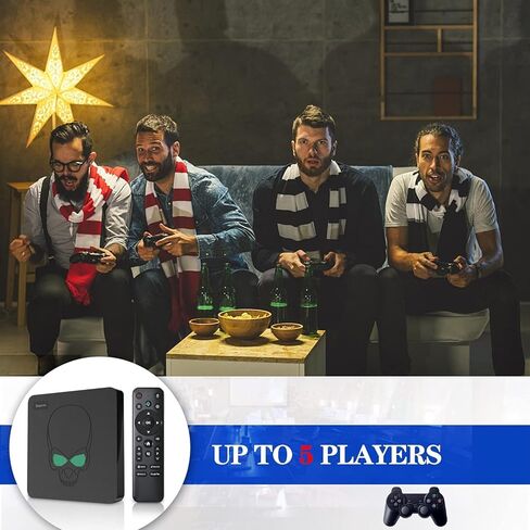 Kinhank Super Console X King، وحدة تحكم ألعاب ريترو مع أكثر من 117000 لعبة، متوافقة مع معظم المحاكيات، 3 أنظمة بإخراج 1.4K UHD، 2.4+5G WiFi، جهاز تحكم عن بعد صوتي، 2 لوحة ألعاب in Kuwait