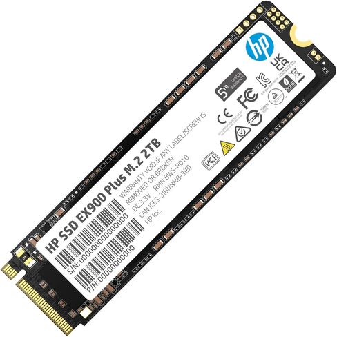 HP EX900 Plus 2TB M.2 SSD - High Performance NVMe SSD with 3D NAND Flash, 3125 MB/s Read and 2700 MB/s Write Speeds for Enhanced Computing Efficiency and Reliability in Saudi Arabia