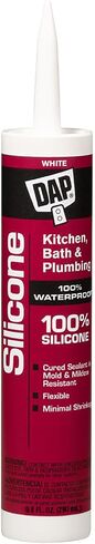 Dap 08640 Bathroom Silicone Rubber Caulk 9.8-Ounce White in Saudi Arabia