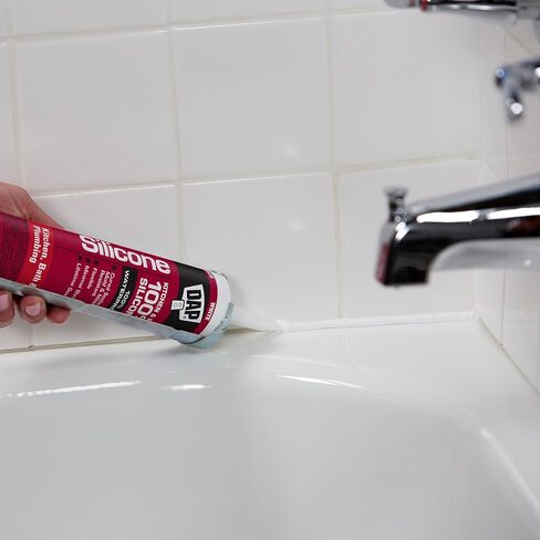 Dap 08640 Bathroom Silicone Rubber Caulk 9.8-Ounce White in Saudi Arabia