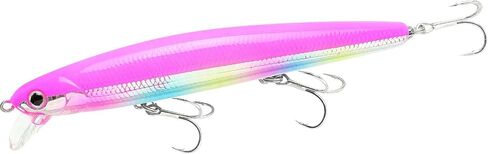 LUCKY CRAFT FlashMinnow 110SP، صيد السمك Jerkbait جنبًا إلى جنب، طُعم العمل، سمك الهلبوت سترايبر كاليكو باس الأبيض القاروص المثالي المتذبذب لصيد الأمواج (639 Pinky Punch) in Kuwait