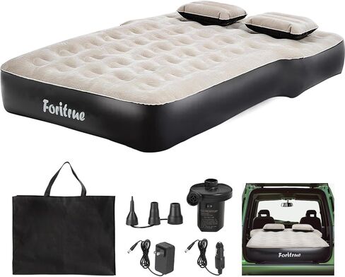SUV Air Mattress,10inch Car Air Mattress for SUV,Camping Car Bed Mattress with External Pump Pillows Carry Bag in Saudi Arabia