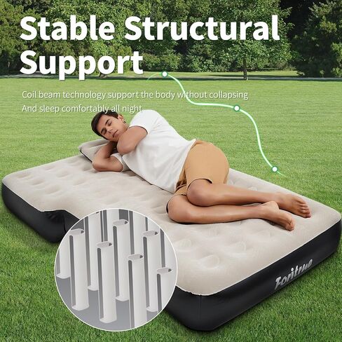 SUV Air Mattress,10inch Car Air Mattress for SUV,Camping Car Bed Mattress with External Pump Pillows Carry Bag in Saudi Arabia