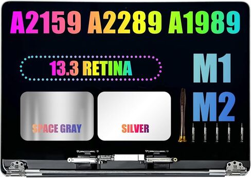 A2159 Screen Replacement A2289 Screen Replacement for Pro A1989 A2159 A2289 2018 2019 2020 Year 13.3" Retina LCD Display Assembly EMC 3214 3358 3301 3456 3348 2560x1600 (Silver) in Saudi Arabia