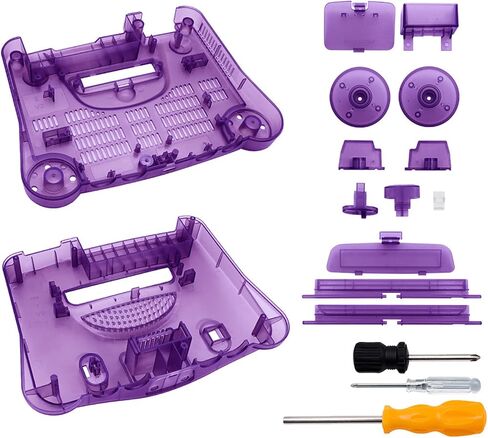 Protective Shell for N64 Retro Video Game Console, Translucent ABS Sturdy Professional Replacement Shell for N64 (Transparent ) in Saudi Arabia