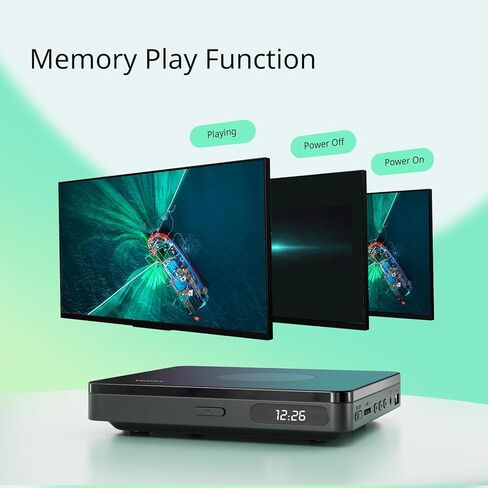 مشغل DVD YOTON HDMI، مشغل DVD صغير للتلفزيون الذكي، مشغل DVD USB لجميع المناطق مع جهاز تحكم عن بعد، مشغل أقراص مضغوطة للترفيه المنزلي، لا يدعم Blu-ray in Kuwait