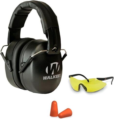 Walker's EXT Range Shooting Folding Muff - Compact 30dB NRR Noise-Blocking Hunting Gun Range Shooting Hearing Protection in Kuwait