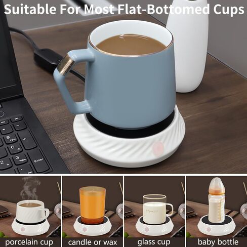 Candle Coffee Mug Cup Warmer Timer with Auto Off Function Suitable for Bedroom Study Room Living Room Kitchen to Heat Milk Tea Coffee Drinks and Melting Wax Safe Release of Scent in Saudi Arabia