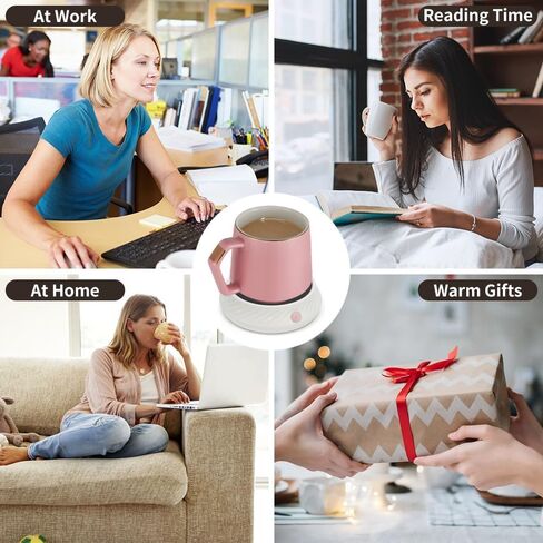 Candle Coffee Mug Cup Warmer Timer with Auto Off Function Suitable for Bedroom Study Room Living Room Kitchen to Heat Milk Tea Coffee Drinks and Melting Wax Safe Release of Scent in Saudi Arabia