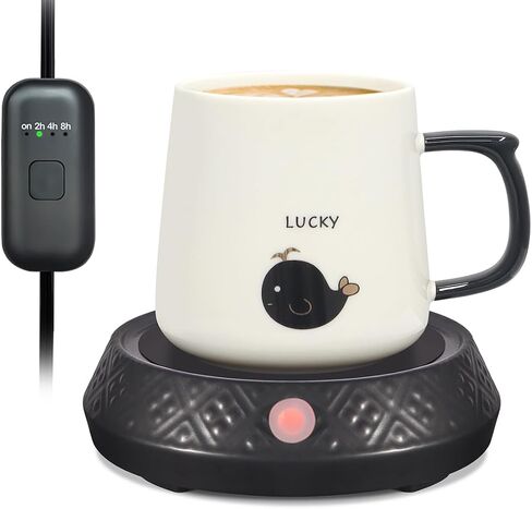 Candle Coffee Mug Cup Warmer Timer with Auto Off Function Suitable for Bedroom Study Room Living Room Kitchen to Heat Milk Tea Coffee Drinks and Melting Wax Safe Release of Scent in Saudi Arabia
